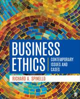 Business Ethics: Contemporary Issues and Cases 