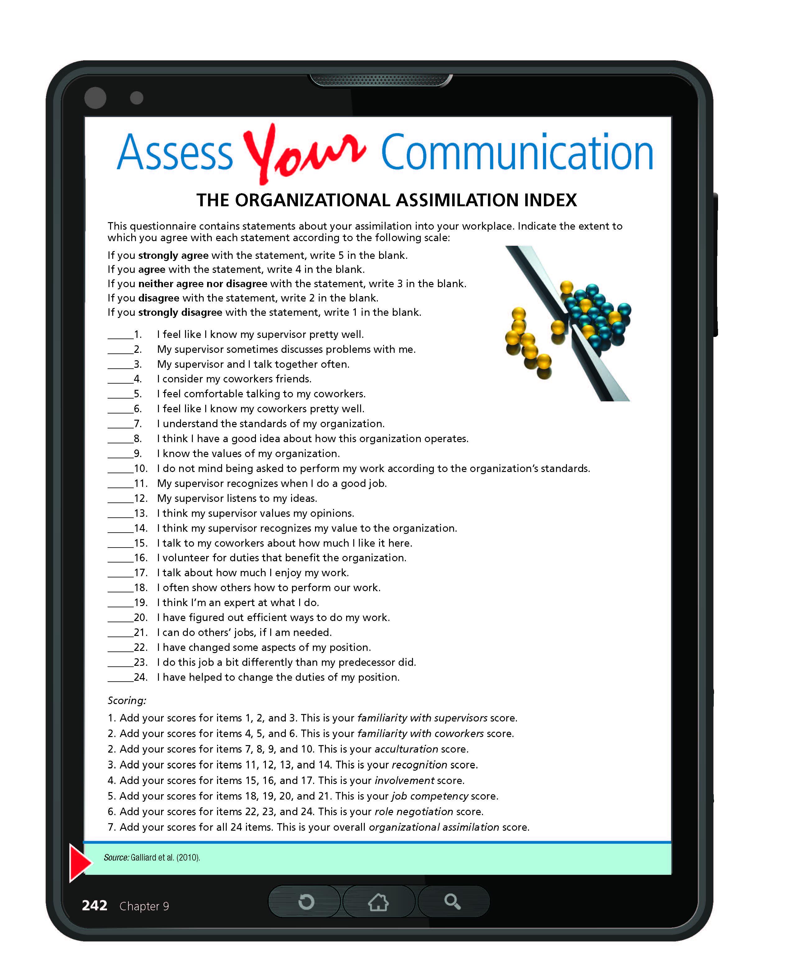 Chapter 9 Self-Assessment Chapter 9 Self-Assessment